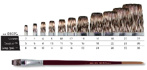 gussowpenseel plat mongoose haar